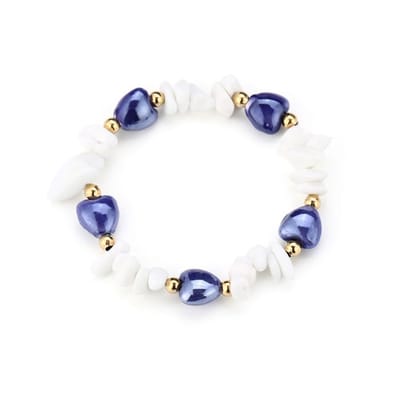 armband - sieraad - RVS - steentjes - hartjes - kado tip