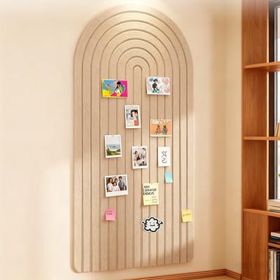 Dailygoods - Kurken Prikbord 120 x 60 cm - Grote Zelfklevende Vision Board met Velours Tegels