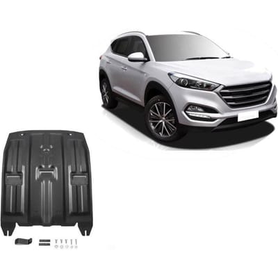 J&J AUTOMOTIVE | Protection Sous Moteur Acier Pour Hyundai Tucson 2015-9 / 2020 noir