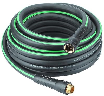 Hybride tuinslang 5/8 inch - 50 FT, lichtgewicht, flexibel met draaibare handgreep