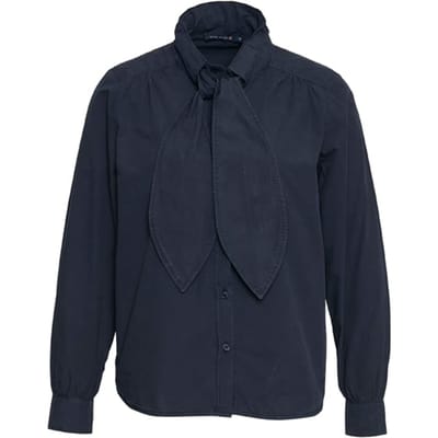 River Woods Shirt Ls Detachable Scarf Blue Größe: 34 | Business hemden Outlet | Damen | Blau