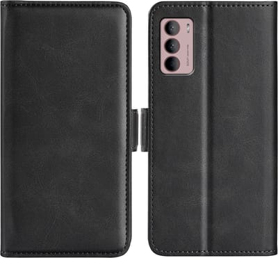 MobyDefend Hoesje - Geschikt voor Motorola Moto G42 - Luxe Wallet Book Case (Sluiting Zijkant) - Zwart