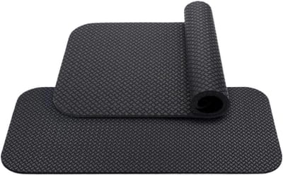 Loopbandmat - Hometrainermat - Fitness Oefenen - Dubbelzijdig Antislip - 31 x 9 cm - Zwart