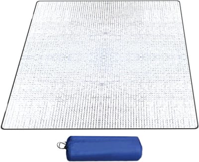 Isolatiemat - Schuimmat Picknickkleed - Kamperen Buiten - Dubbelzijdig Aluminiumfolie - 195 x 180 cm - Zilver