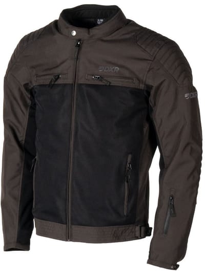 MOTOBLOUZ Motorjas SWIZZLE TEX Mannen| Zomer|Donkerbruin/Zwart XXL CE-gekeurd