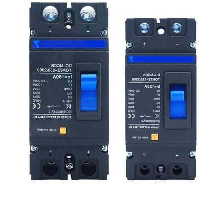DC MCCB Schakelaar - Stroomonderbreker Beveiliger - Zonne-energie Bescherming - 1000V DC Isolatie - 160A - Grijs