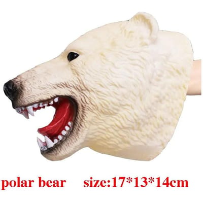 Marionnettes à Main Animaux Tête en Caoutchouc Vinyle Souple Figurines Jouets Gants Modèle Cadeau Marionnettes à Main Dinosaure Jouets Pour Halloween Jouets