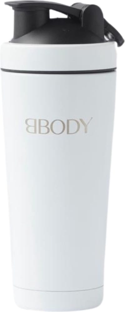 Bbody Protein Shake Fles wit met zwarte dop 750ml