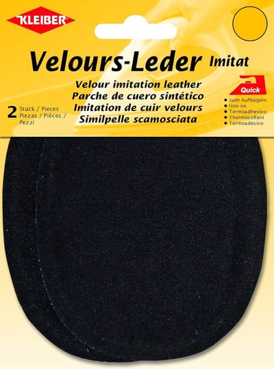 Ovalen Strijkpleisters van Velours Imitaat voor Kledingreparatie