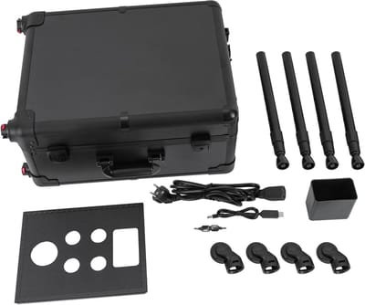 Grote Verlichte Make-up Trolley met Spiegel en Wielen - Professionele Reis Koffer