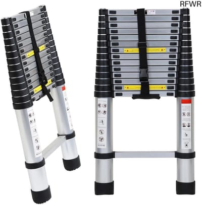 RFWR® Telescopische Aluminium Ladder 4,4 m - Multifunctioneel en Veilig
