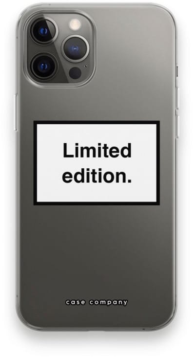 Case Company® - Hoesje geschikt voor iPhone 12 Pro Max hoesje - Limited edition - Soft Cover Telefoonhoesje - Bescherming aan alle Kanten en Schermrand