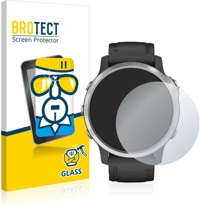 BROTECT - Glas Screenprotector voor Garmin Fenix 6S / 6S Pro - Gehard Beschermglas 9H
