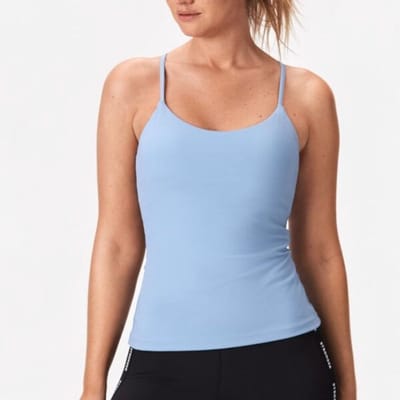 Stronger - Sharp Singlet - Sportsinglet- Dames - Lichtblauw - Maat M