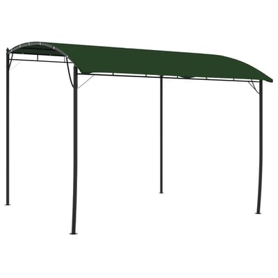 vidaXL - Prieel - 3 - x - 3 - x - 2,55 - m - Groen - Gepoedercoat - staal - en - stof - 180 - gsm