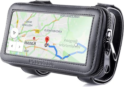 Telefoonhouder Motor Hoogwaardige Kwaliteit - Praktische Smartphonehouder Fiets en Motor - Zwart. telefoonhouder fiets met powerbank