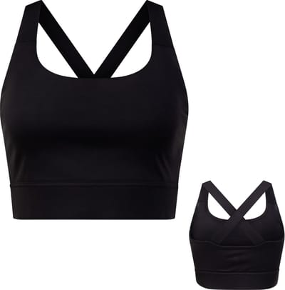By-VP Sport BH Dames - Padded Sport Top - Medium Support - SportBH - Zwart - Maat S