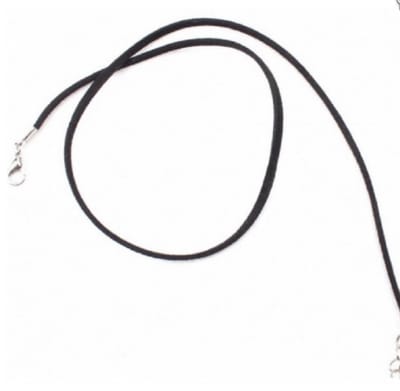 Zwart wikkel enkelkoord - Charme Bijoux