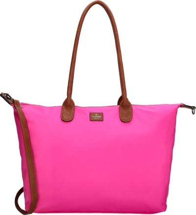 Charm London Buckingham Schoudertas 15,6 inch - Shopper - Laptoptas - Werktas - A4 - Praktisch - Fuchsia