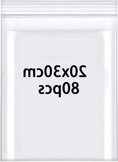 Allecta - 80 Stuks Hersluitbare Plastic Grip Seal Zakken - 20cm x 30cm - 160μm - Voor Opslag Sieraden Zaden Schroeven Oorbellen