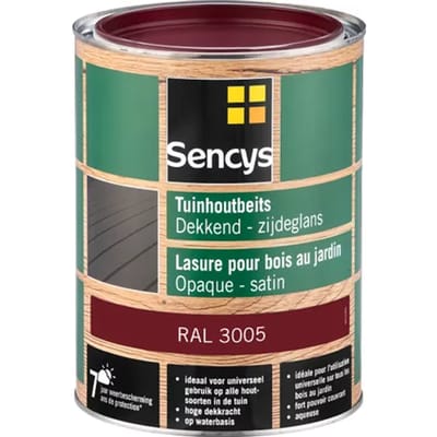 Sencys Tuinhoutbeits Dekkend Zijdeglans Ral3005 2,5l