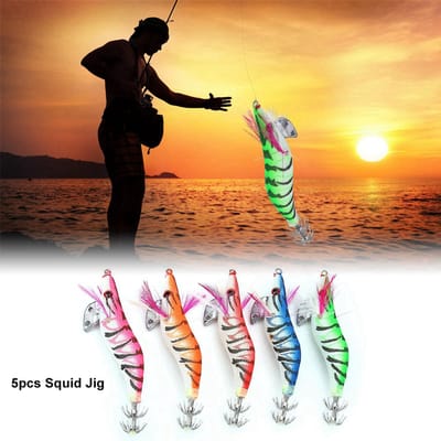 5 stuks 13cm Glow in the Dark Vislokmiddelen Garnalenvormige Takelhaken Accessoire Gereedschap black
