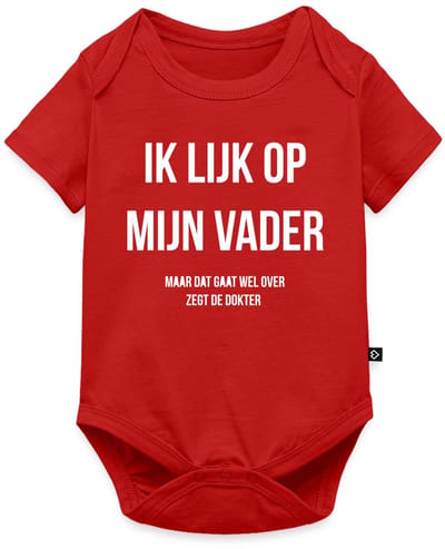 Ik Lijk Op Mijn Vader Citaat Baby Rompertje Met Korte Mouwen
