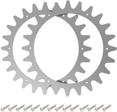 Anti-slip spikes - Tractienagels robotmaaier - Verbeterde tractie gazon - Roestvrij staal - 4-delige set - Zilver