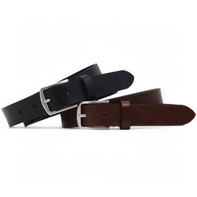 Safekeepers riemen - leren riem heren - riem dames - broekriem - Zwart en bruin - 95