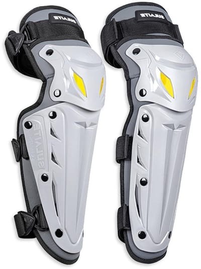 Motor Kniebeschermers - MTB Beschermers - Veilig Rijden - PP Schaal EVA Voering - 2 stuks - Grijs