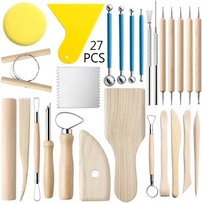 27 Stuks Applicator Tool Kit – Boetseerspatels Gereedschap – Sculpting, Smoothing, Shapers, Modellering – Hobby & Boetseren – Hout