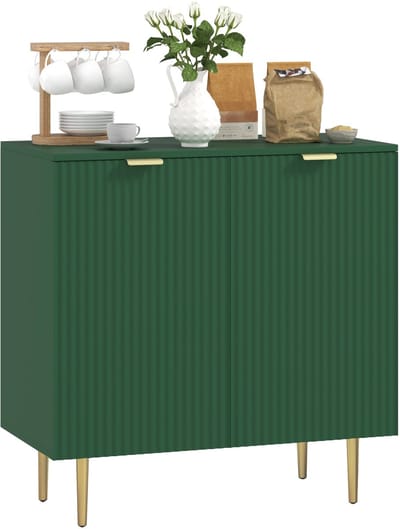 HOMCOM-Dressoir-MDF-80x40x80cm-Groen