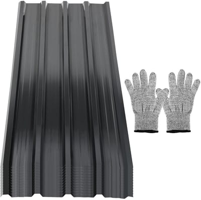 Trapeziumplaat Set - Dakplaten Golfplaten - Dakbedekking Gevelbekleding - Weerbestendig Verzinkt Metaal - 21 m² 129x47 cm - Antraciet