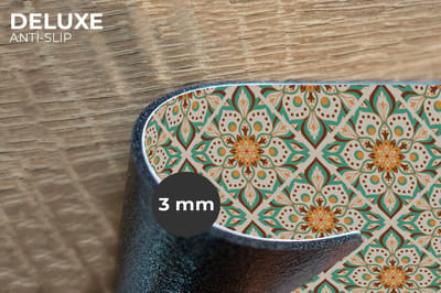 Placemats - 6 stuks - 45x30 cm - Placemat kunststof - Boho - Patronen - Mandala - Bloemen - Borden onderleggers - Decoratie voor op tafel - Keuken tafeldecoratie accessoires - Vinyl onderlegger - Tafelversiering