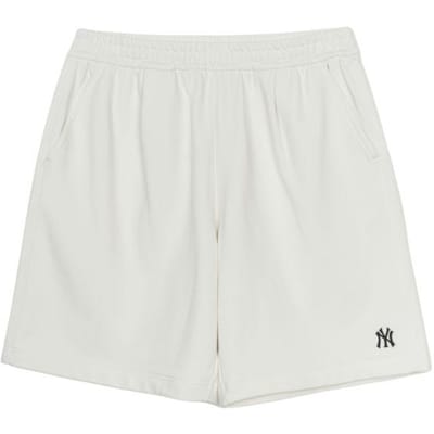 MLB Basique New York Yankees Mode Simple Confortable Ample Polyvalent Cinq Points Short Décontracté Shorts Unisexe Ivoire 3ASPB1253-50IVS S white