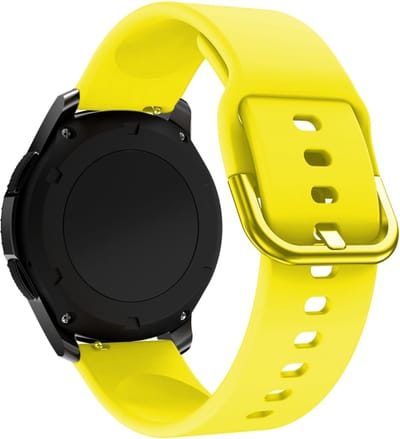 Siliconen bandje - geschikt voor Garmin Vivoactive 4 / Venu 2 / Venu 3 / Forerunner 255 / 265 - geel