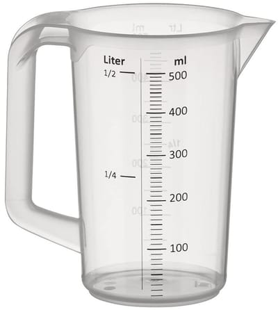 APS Maatbeker - Mengbeker - Vaatwasserbestendig - Kunststof - 0,5 Liter - Voor Horeca - H 14 cm - Ø 9,5