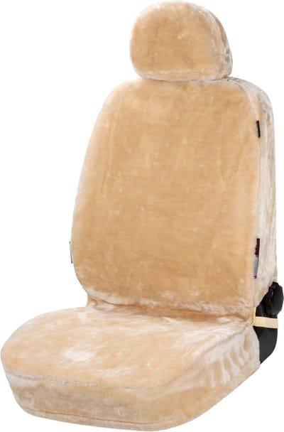 Walser Autostoelhoes Teddy - imitatiebont - beige