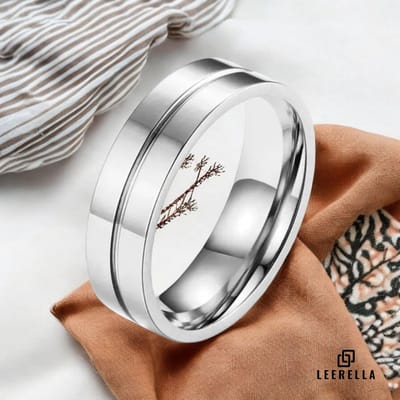 Leerella Elegante Zilverkleurige RVS Ring voor Dames of Heren - Luxe Ontwerp - Maat 7/17,4mm