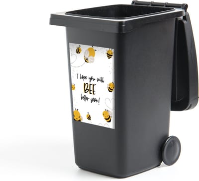 Container sticker Beterschap - Quotes - Dieren - Bee - 40x60 cm - Kliko sticker