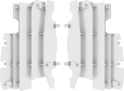 Radiatorbeschermers Set - Motoronderdelen - Motor Beschermen - Sterk Polypropyleen - Per Paar - Wit