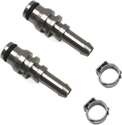 Vervangende slangsteel - Tapijt reiniger deel - Stoffering reinigen - Roestvrij staal - 2 stuks - Zilverkleurig
