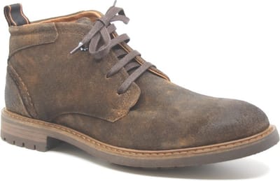 Berkelmans, Oporto Dark Brown Suede, 2220340139, Bruine stoere heren veterboots