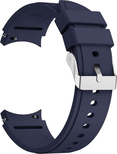 Siliconen bandje - geschikt voor Samsung Galaxy Watch 7 / Watch FE / Watch 6 / Watch 6 Classic / Watch 5 / Watch 5 Pro / Watch 4 / Watch 4 Classic - marineblauw