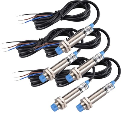 Dailygoody - Inductieve Naderingssensor - 4 mm - 10-30 V - Normaal Open - 5 Stuks - Voor Aansluiting - Niet-afgeschermd