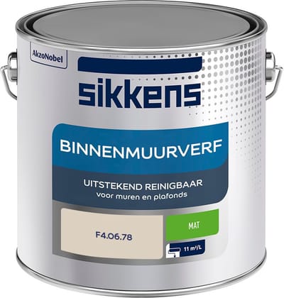 Sikkens - Binnenmuurverf Mat - F4.06.78 - Mengverf - 2,5 L