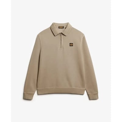 Sweater met halve rits Superdry Contrast Stitch