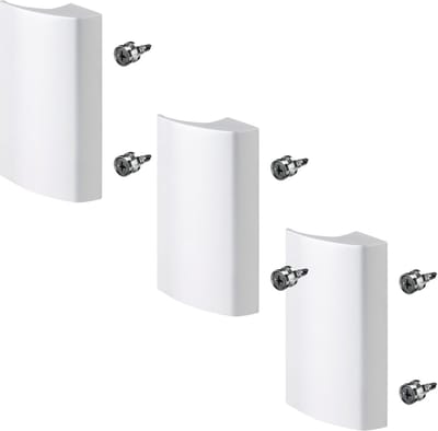 3 x SOTECH balkondeurgreep SEJA II aluminium wit 85 x 40 x 20 mm deurgreep terrasdeurgreep