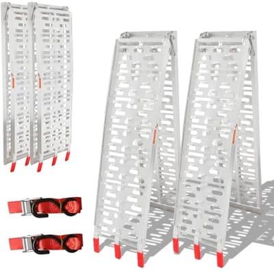 Inklapbare Aluminium Oprijplaten voor Voertuigen - Antislip Laadrails - Max. 680 kg