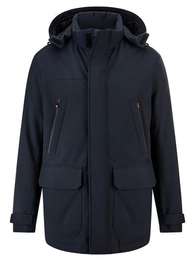 Functionele parka Van Peter Hahn blauw